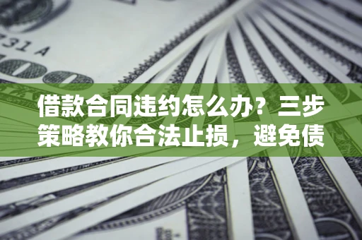 北京借款合同违约怎么办？三步策略教你合法止损，避免债务危机升级